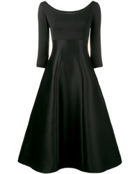 Черное шелковое платье-миди от Vika Gazinskaya