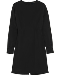 Черное шелковое платье прямого кроя от Agnona