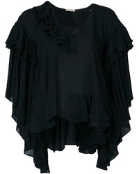 Черное шелковое платье прямого кроя от Emilio Pucci