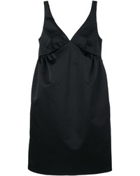 Черное шелковое платье прямого кроя от Rochas