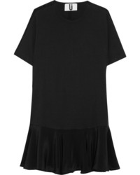 Черное шелковое платье прямого кроя от Topshop