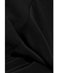 Черное шелковое платье прямого кроя от Topshop