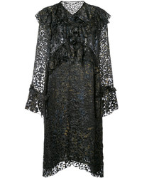 Черное шелковое платье с принтом от IRO