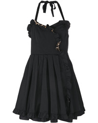 Черное шелковое платье с рюшами от Marc Jacobs