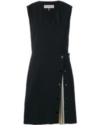 Черное шелковое платье со складками от Emilio Pucci