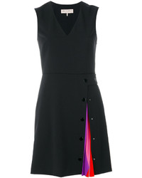 Черное шелковое платье со складками от Emilio Pucci