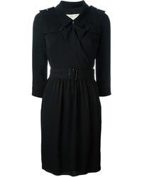 Черное шелковое платье от Burberry