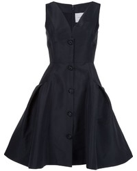 Черное шелковое платье от Carolina Herrera