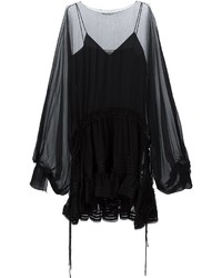 Черное шелковое платье от Chloé