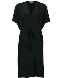 Черное шелковое платье от Christian Wijnants