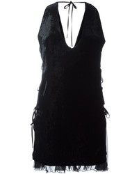 Черное шелковое платье от Dsquared2