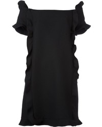 Черное шелковое платье от Fendi