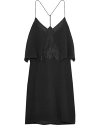 Черное шелковое платье от Madewell
