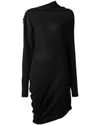 Черное шелковое платье от Maison Margiela