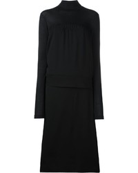 Черное шелковое платье от Maison Margiela