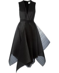 Черное шелковое платье от Maison Rabih Kayrouz