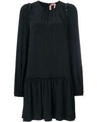 Черное шелковое платье от No.21