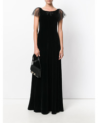 Черное шелковое платье от No.21