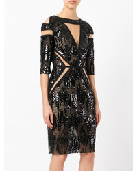 Черное шелковое платье от Talbot Runhof