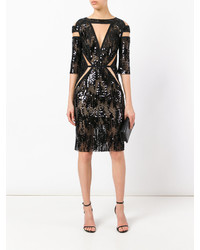 Черное шелковое платье от Talbot Runhof