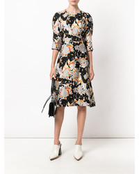 Черное шелковое платье от Marni