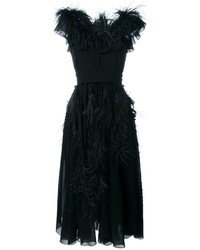 Черное шелковое платье от Salvatore Ferragamo