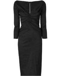 Черное шелковое платье от Talbot Runhof