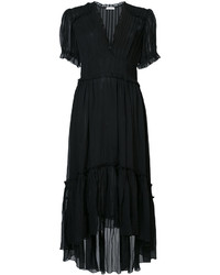 Черное шелковое платье от Ulla Johnson
