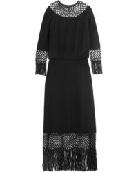 Черное шелковое платье от Valentino