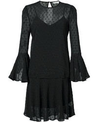Черное шелковое платье от Veronica Beard