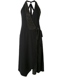 Черное шелковое платье от Versace