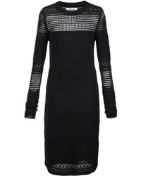 Черное шерстяное вязаное платье от Derek Lam 10 Crosby