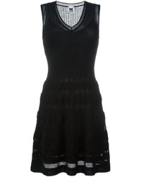 Черное шерстяное вязаное платье от M Missoni