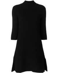 Черное шерстяное вязаное платье от Stella McCartney