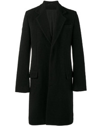 Мужское черное шерстяное пальто от Ann Demeulemeester