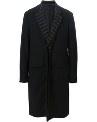 Мужское черное шерстяное пальто от Damir Doma