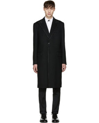 Мужское черное шерстяное пальто от Dolce & Gabbana