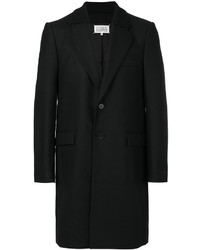 Мужское черное шерстяное пальто от Maison Margiela