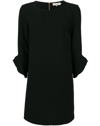 Черное шерстяное платье с рюшами от L'Autre Chose