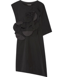 Черное шерстяное платье-футляр с вырезом от Junya Watanabe