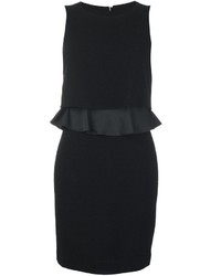 Черное шерстяное платье от Armani Collezioni