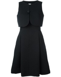 Черное шерстяное платье от Armani Collezioni