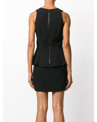 Черное шерстяное платье от PIERRE BALMAIN