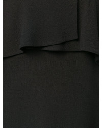 Черное шерстяное платье от PIERRE BALMAIN