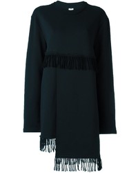Черное шерстяное платье от Damir Doma