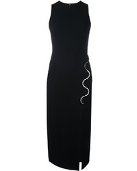 Черное шерстяное платье от David Koma
