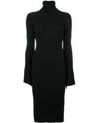 Черное шерстяное платье от Dondup