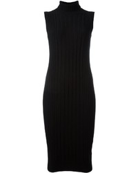 Черное шерстяное платье от Maison Margiela