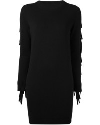 Черное шерстяное платье от MM6 MAISON MARGIELA