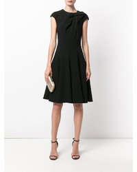 Черное шерстяное платье от Talbot Runhof